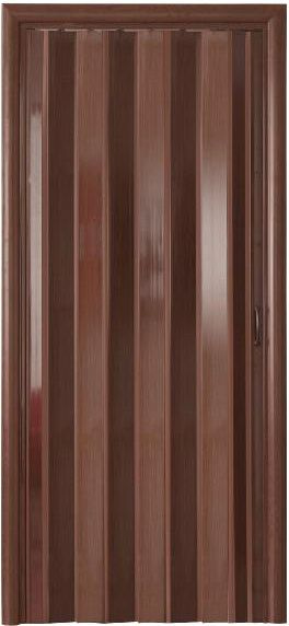 Дверь межкомнатная, раздвижная, дверь-гармошка РСП Комфорт 84x202 (венге)  #1