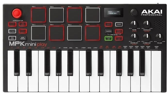 Синтезатор Akai MPK Mini Play Black - купить с доставкой по выгодным ...