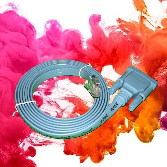 Кабель USB, RJ-45 Ethernet Cisco Консольный кабель CAB-CONSOLE-RJ45-DB9 ...