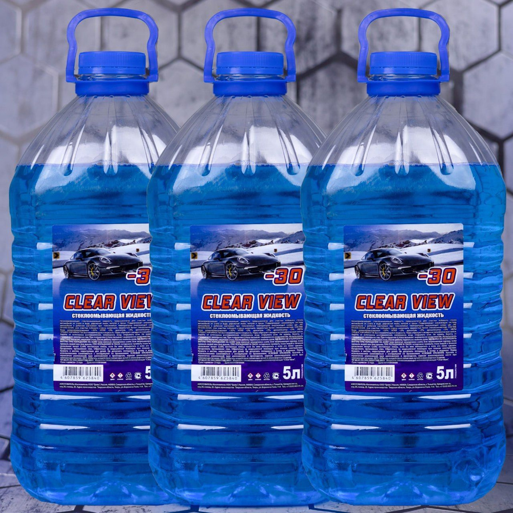 Стеклоомывающая жидкость для автомобиля -30 (кристаллизация -18) CLEAR .