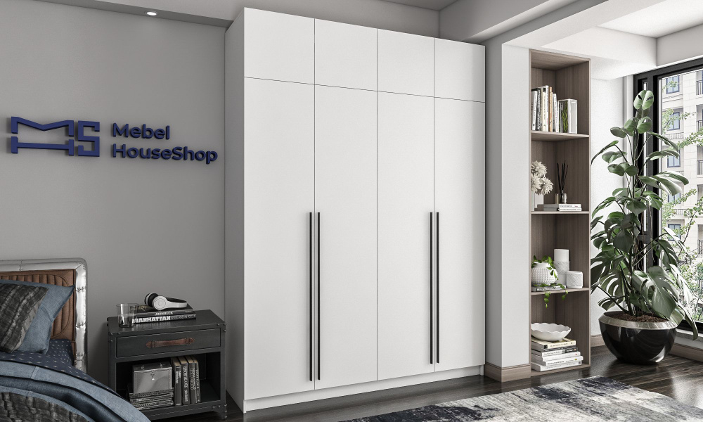Шкаф распашной Mebel House Shop ИКЕА Пакс 40 Фардал, 230x50x250 см ...