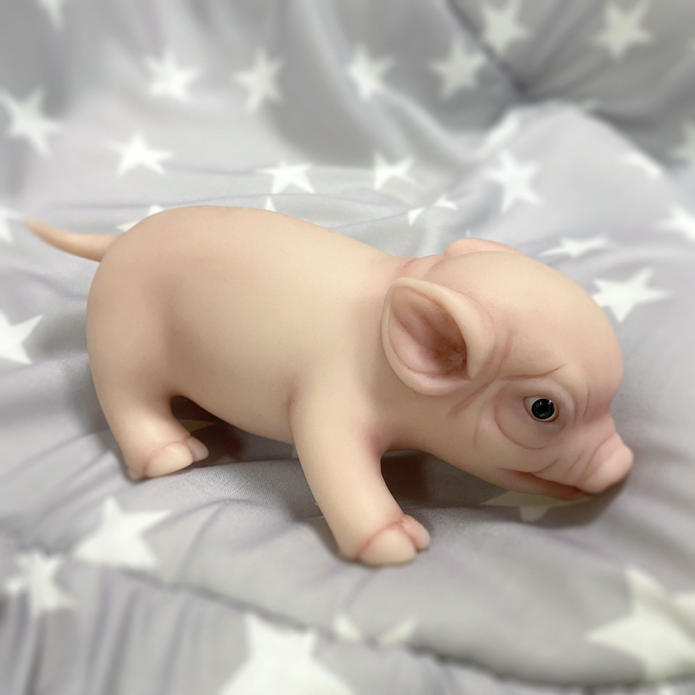 77 Игрушки/Силиконовая свиньи кукла 5inch Reborn piglet - купить с  доставкой по выгодным ценам в интернет-магазине OZON (1243202598)