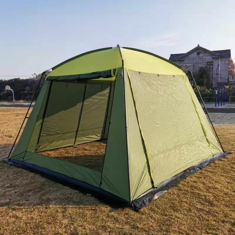 шатер туристический с москитной сеткой Mir camping большой 340x340x240cm/быстросборный шатер садовый #1