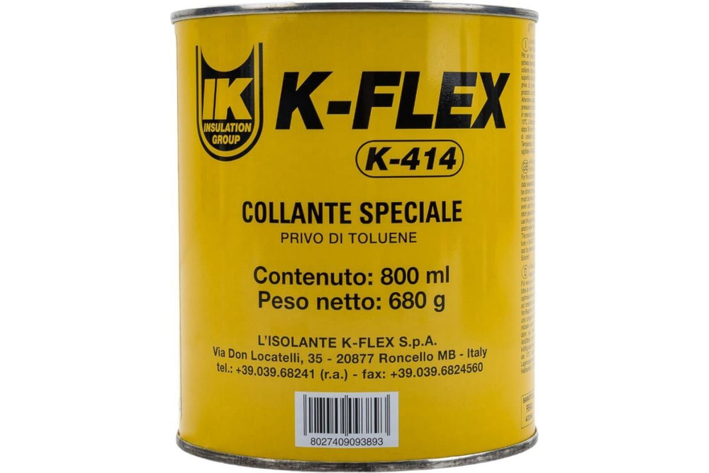 Клей контактный каучуковый K- FLEX К-414 для трубной изоляции 0,8 л ( кол-во 3 штуки)  #1