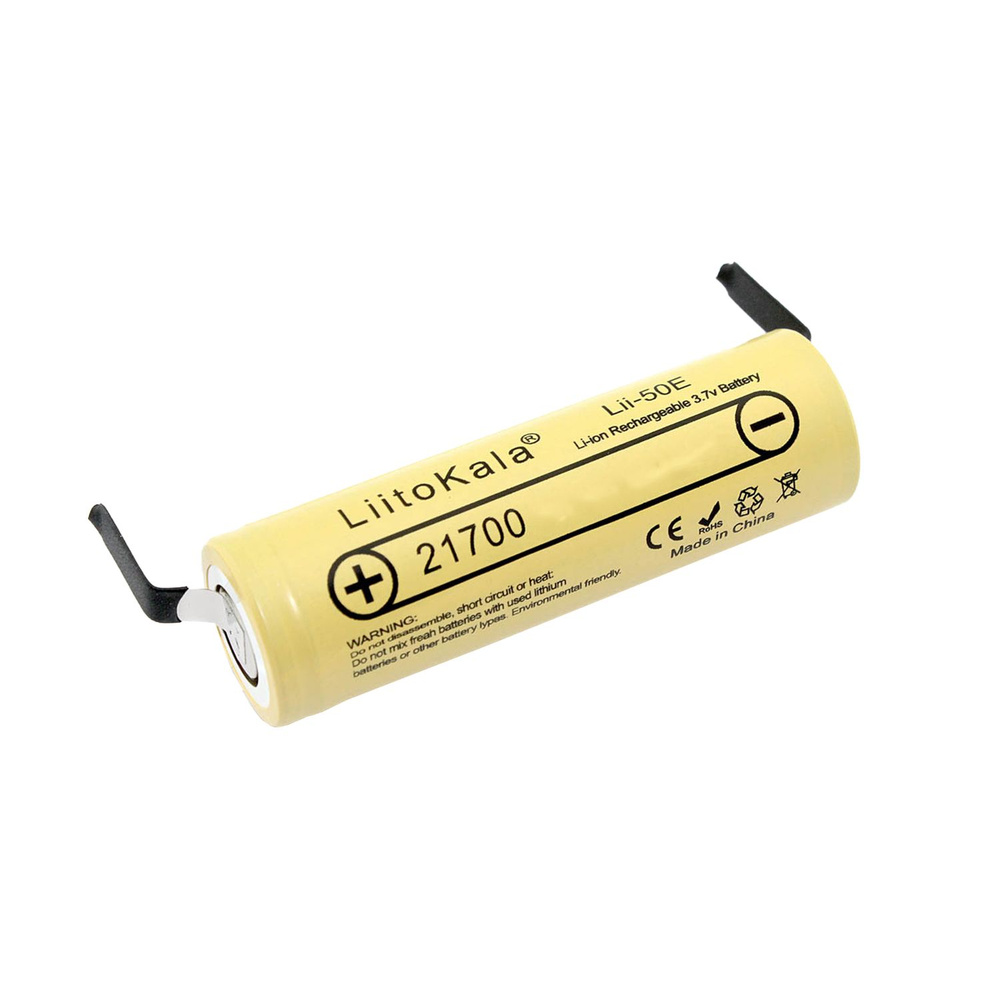 Аккумулятор 21700 LiitoKala Lii-50E-N с выводами под пайку 3.7V 5000mAh ...