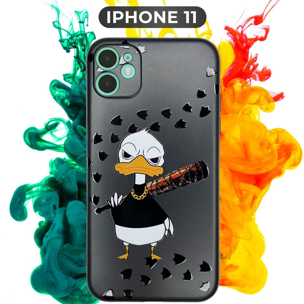 Силиконовый чехол с рисунком Duck/Утка на Apple IPhone 11/Айфон 11 - купить  с доставкой по выгодным ценам в интернет-магазине OZON (806378828)