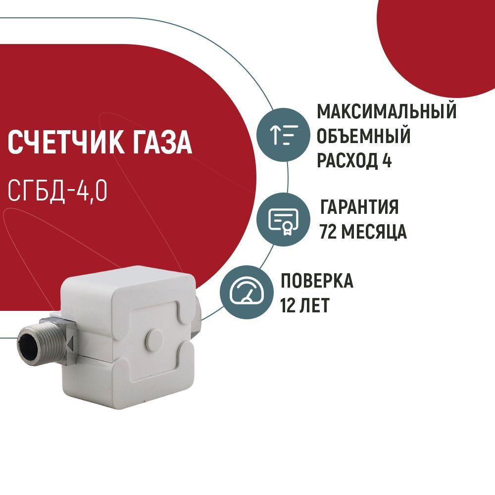 Элехант Счетчик газа СГБД-4,0 Струйный, G4 - купить с доставкой по выгодным  ценам в интернет-магазине OZON (736077207)