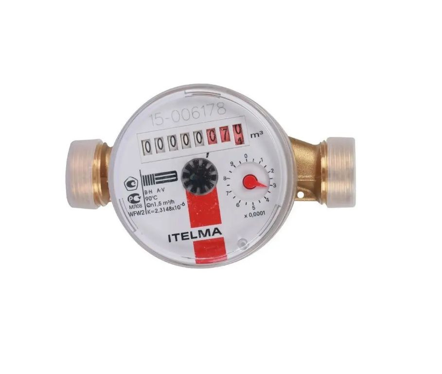 Счетчик горячей воды ITELMA L-110 мм R-L-0-IP54 без комплекта монтажных частей  #1