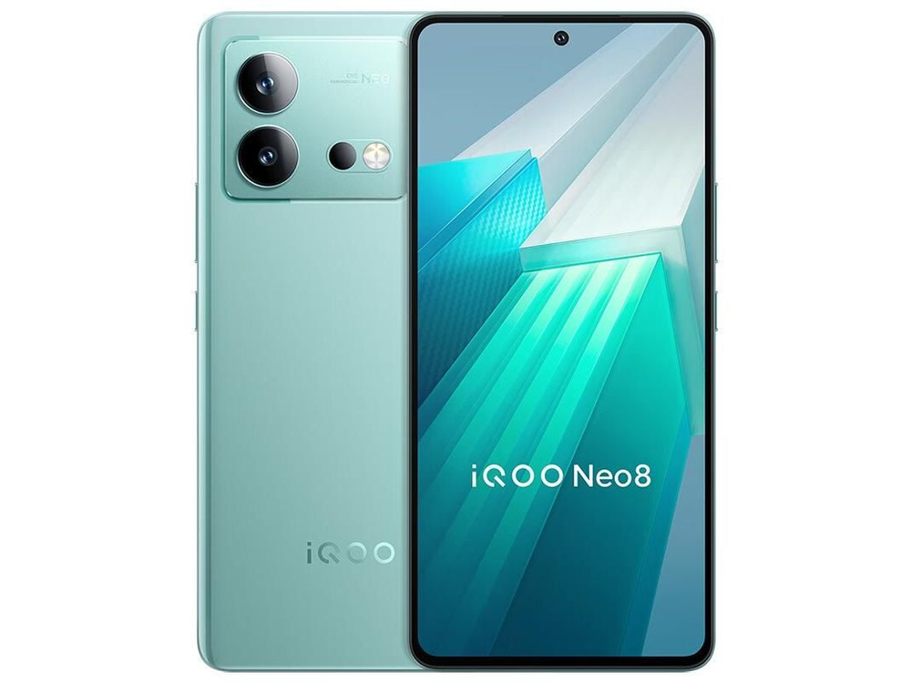 vivo Смартфон vivo iQOO Neo8Поддержка русского языка, Google,NFC Global 12/256 ГБ, синий  #1