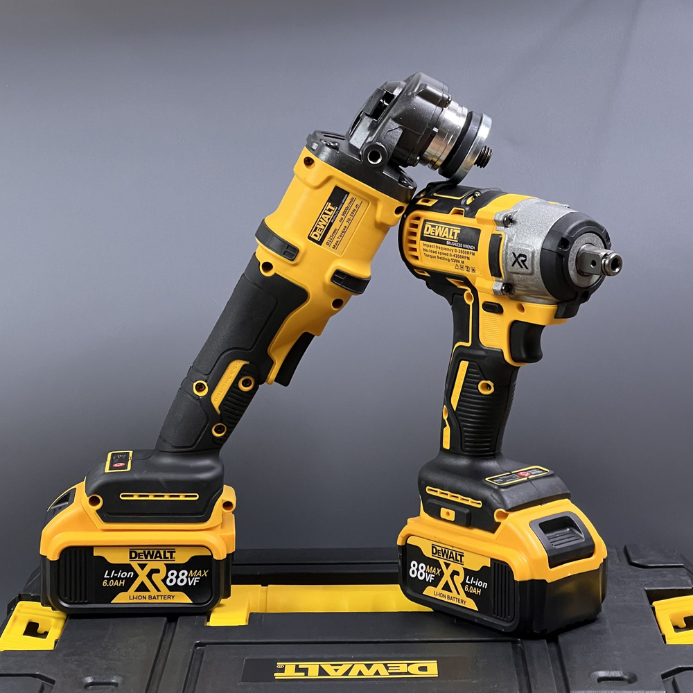 Набор 2 в 1 Dewalt, Бесщеточный гайковерт + Бесщеточная УШМ( Болгарка) 20V