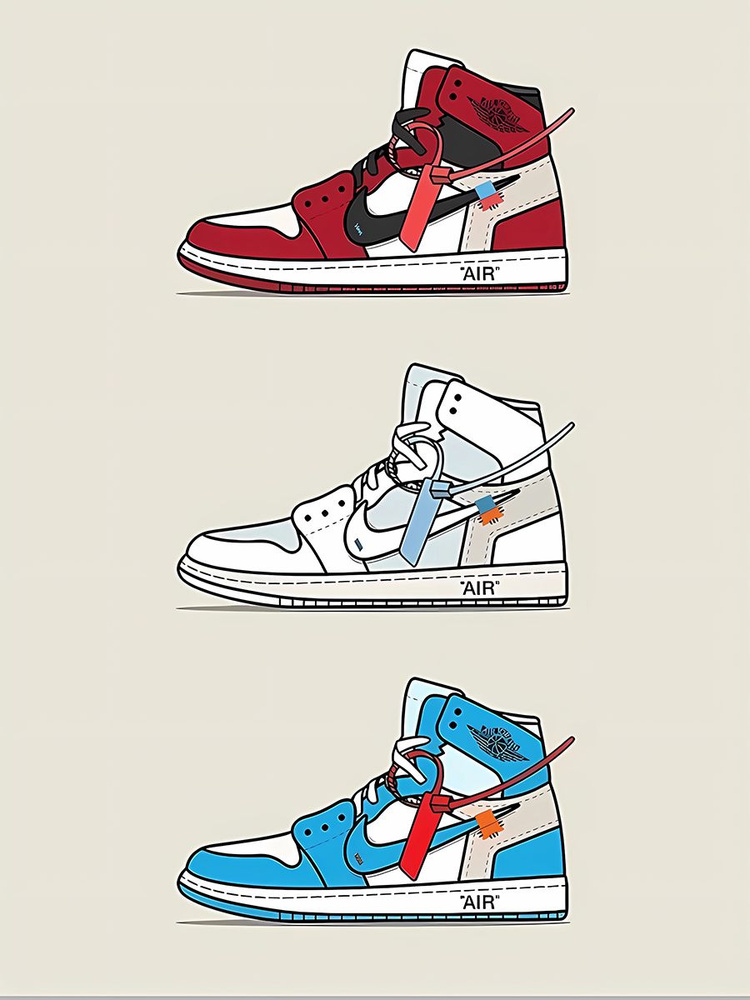 Постер Кроссовки Air Jordan (30х40 см) #1