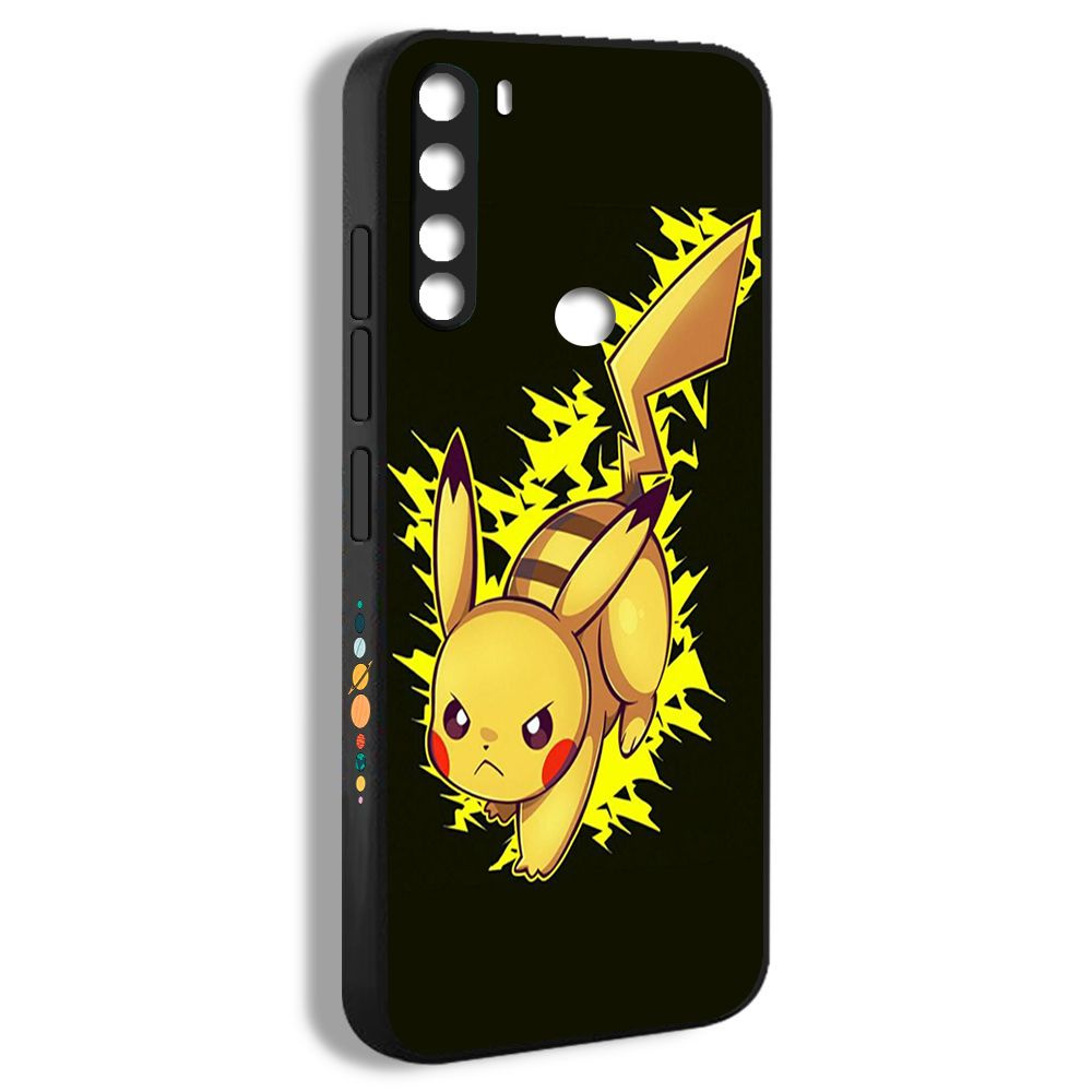 Силиконовый чехол на Xiaomi Redmi Note 8 pikachu pokemon покемон пикачу  милый желтый - купить с доставкой по выгодным ценам в интернет-магазине  OZON (1274056135)