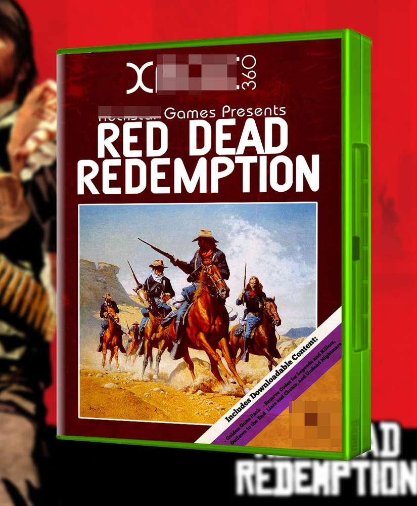 Эксклюзивная Обложка для Кейса Xбокс360 Red Dead Redemption - купить с ...