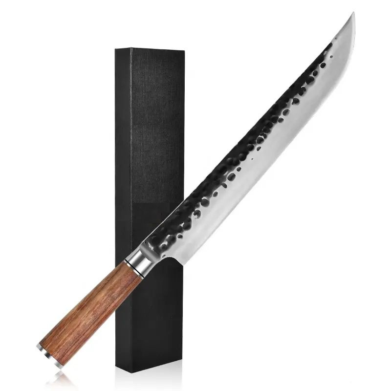 Купить Нож разделочный кованый филейный для мяса и рыбы в подарочной ...