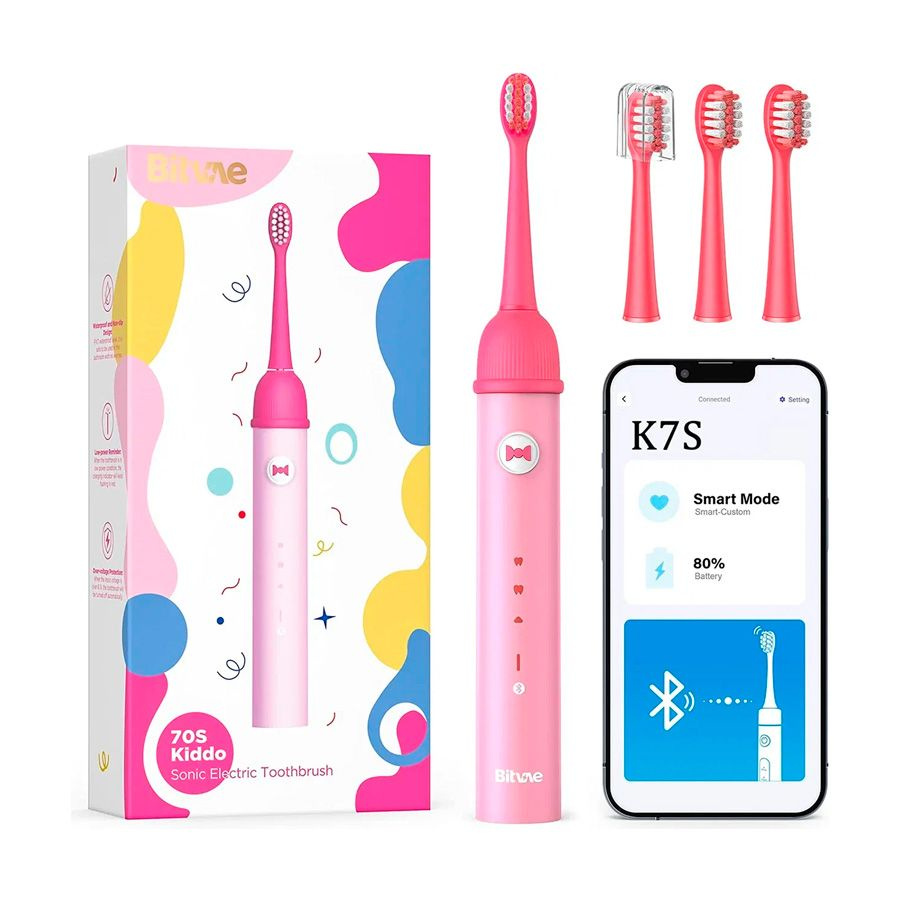 Электрическая зубная щетка для детей Bitvae Smart K7S Kids Electric Toothbrush с поддержкой прилоложения #1