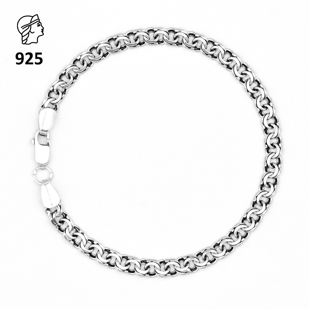 dinde ювелир Браслет серебряный мужской " Бисмарк " - купить с ...