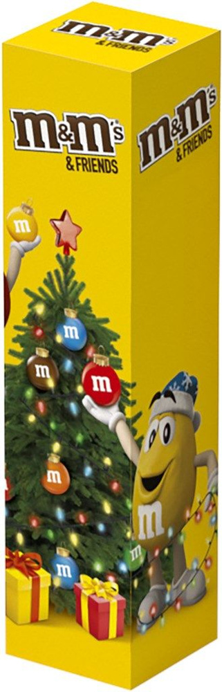 Набор подарочный M&M'S Friends Туба, новогодние сладости, 100г - 5 шт.  #1