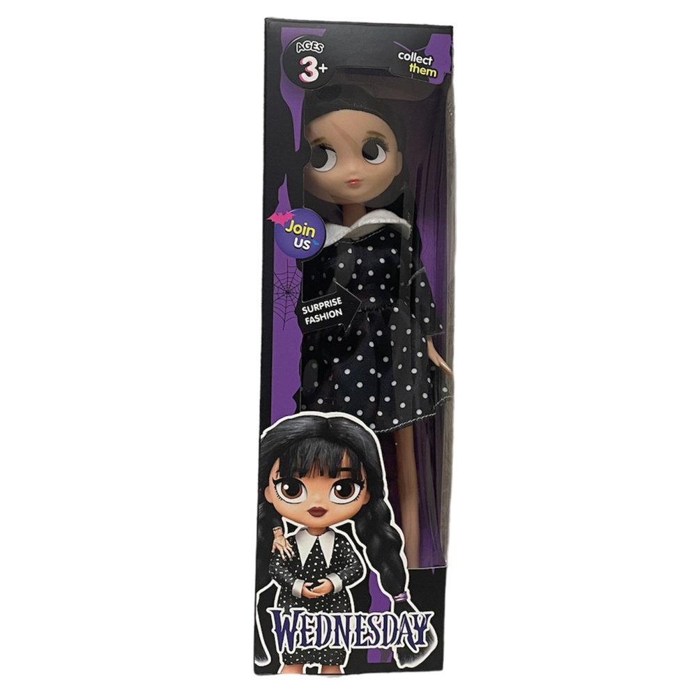 Кукла Уэнсдей , Венсдей Семейка Аддамс Монстр хай - купить с доставкой ...