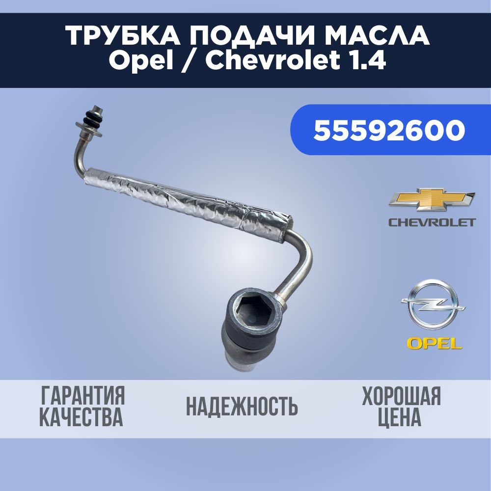 Трубка подачи масла верхняя Opel / Chevrolet 1,4 A14NET - арт. 55592600 -  купить по выгодной цене в интернет-магазине OZON (1053139253)