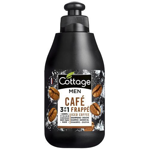 COTTAGE Мужской Шампунь для волос и ГЕЛЬ для душа ХОЛОДНЫЙ КОФЕ Shampoo-Shower Gel Iced Coffee, 250 мл #1