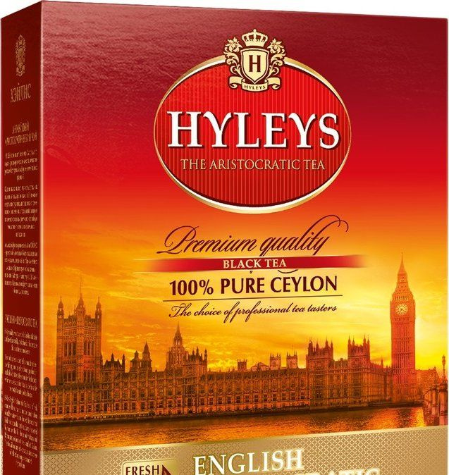 Чай черный Hyleys Английский аристократический в пакетиках, 100 пак.  #1
