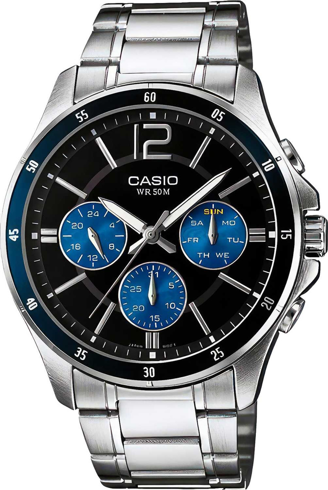 Casio Часы наручные Кварцевые MTP-1374D-2A #1