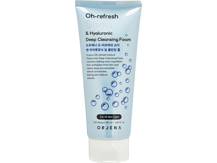 Очищающая пенка для лица ORJENA Oh-Refresh Soda & Hyaluronic Deep Cleansing Foam  #1