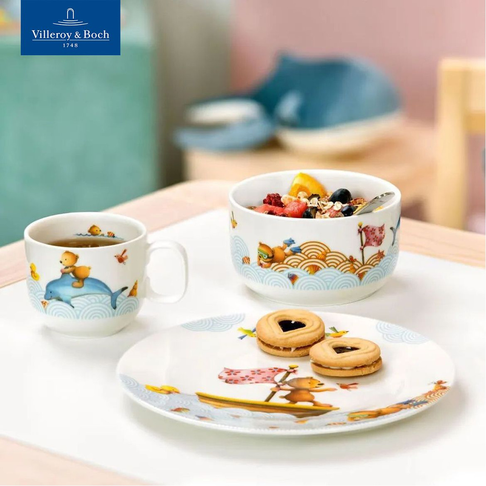 Детский набор посуды из 3-х предметов Happy Bear Villeroy & Boch, Фарфор