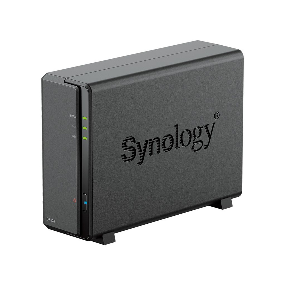 Сетевое хранилище SYNOLOGY DS124, без диска - купить по выгодной цене в  интернет-магазине OZON (1350399507)