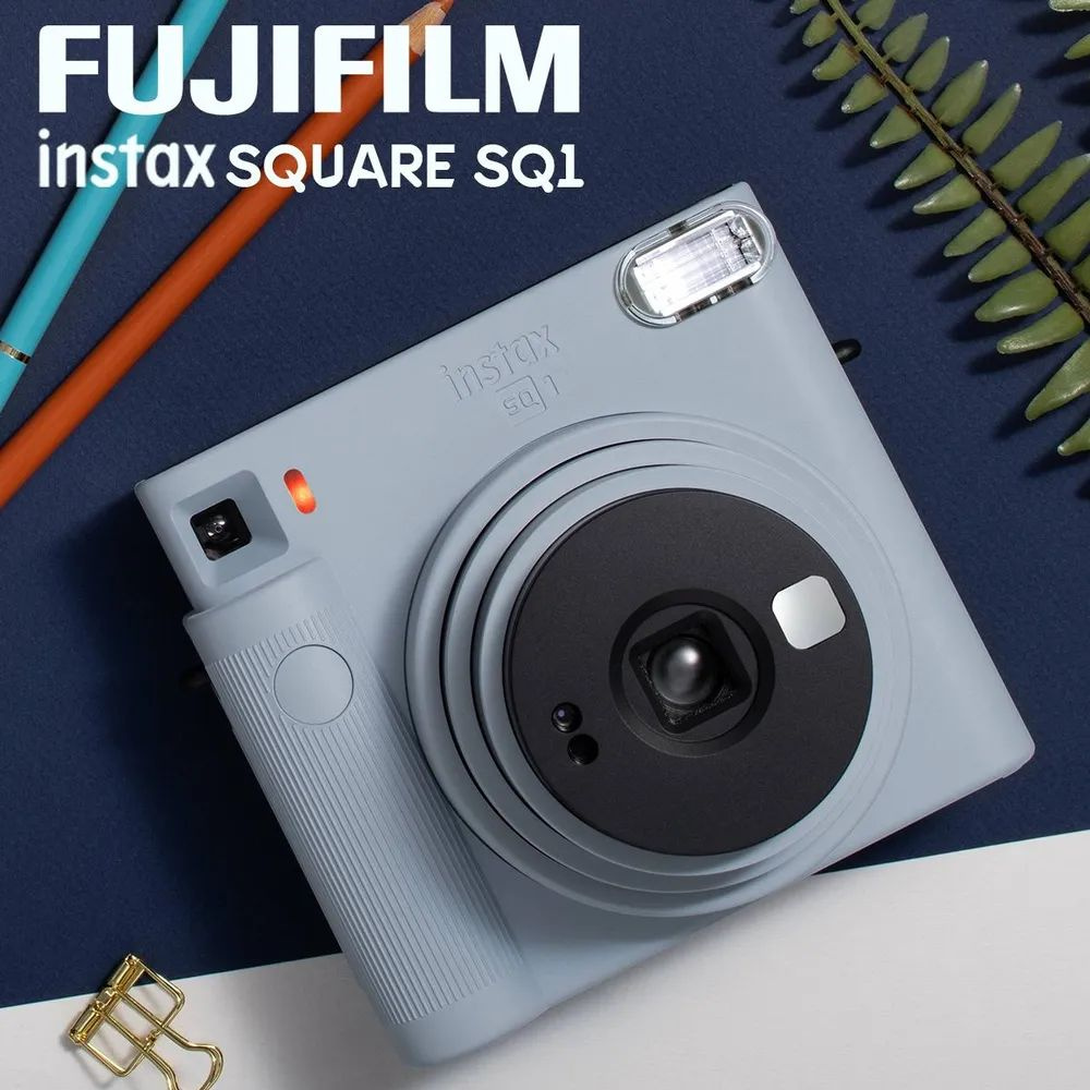 Фотоаппарат моментальной печати Fujifilm Instax SQUARE SQ1, голубой -  купить с доставкой по выгодным ценам в интернет-магазине OZON (660305345)