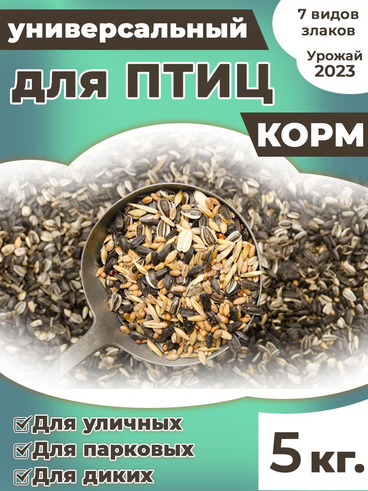 Корм для птиц уличных в кормушку 5кг - купить с доставкой по выгодным ...