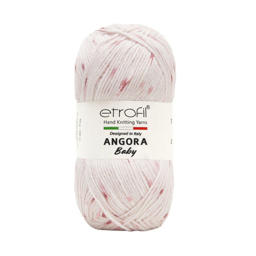 5 мотков Пряжа Etrofil Angora Baby 50% Полиамид, 35% Вискоза, 15% Ангора 50 гр. - 150 м. Цвет SW001  #1