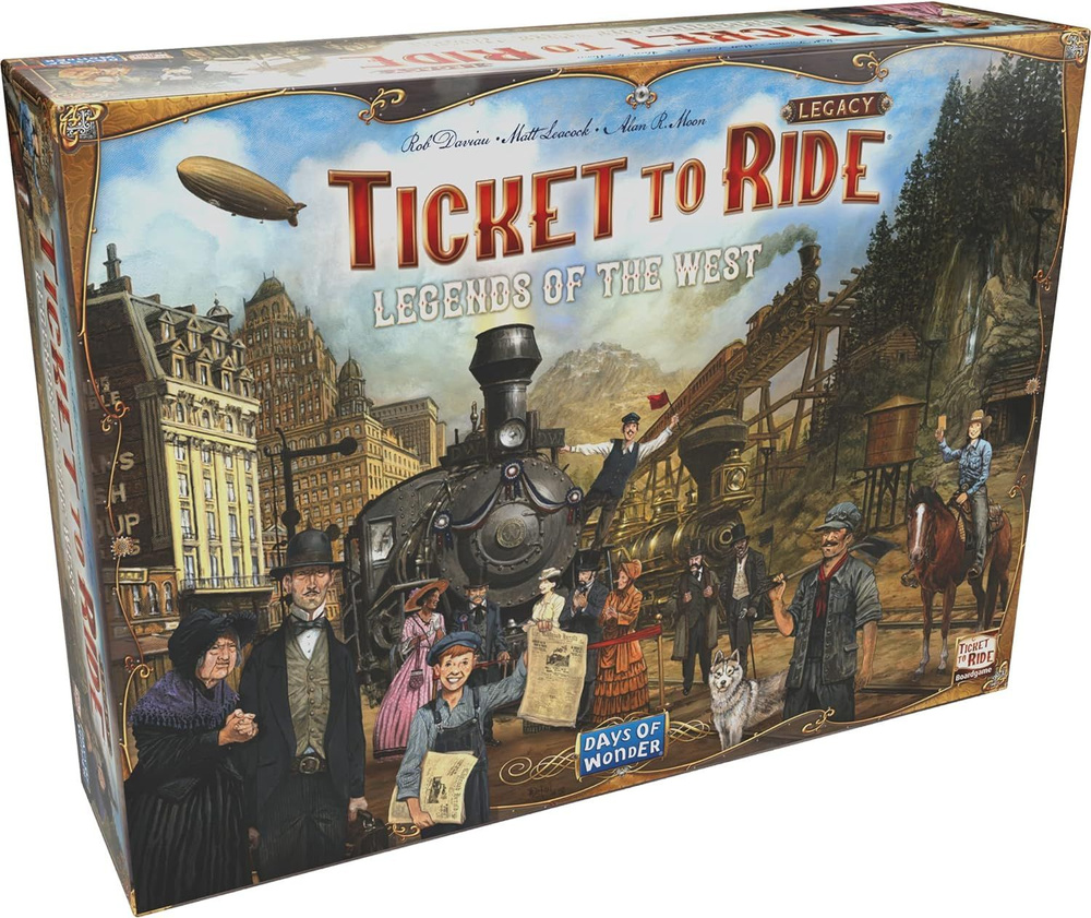 Настольная игра Ticket to Ride Legacy: Legends of the West на английском  языке - купить с доставкой по выгодным ценам в интернет-магазине OZON  (1384931304)