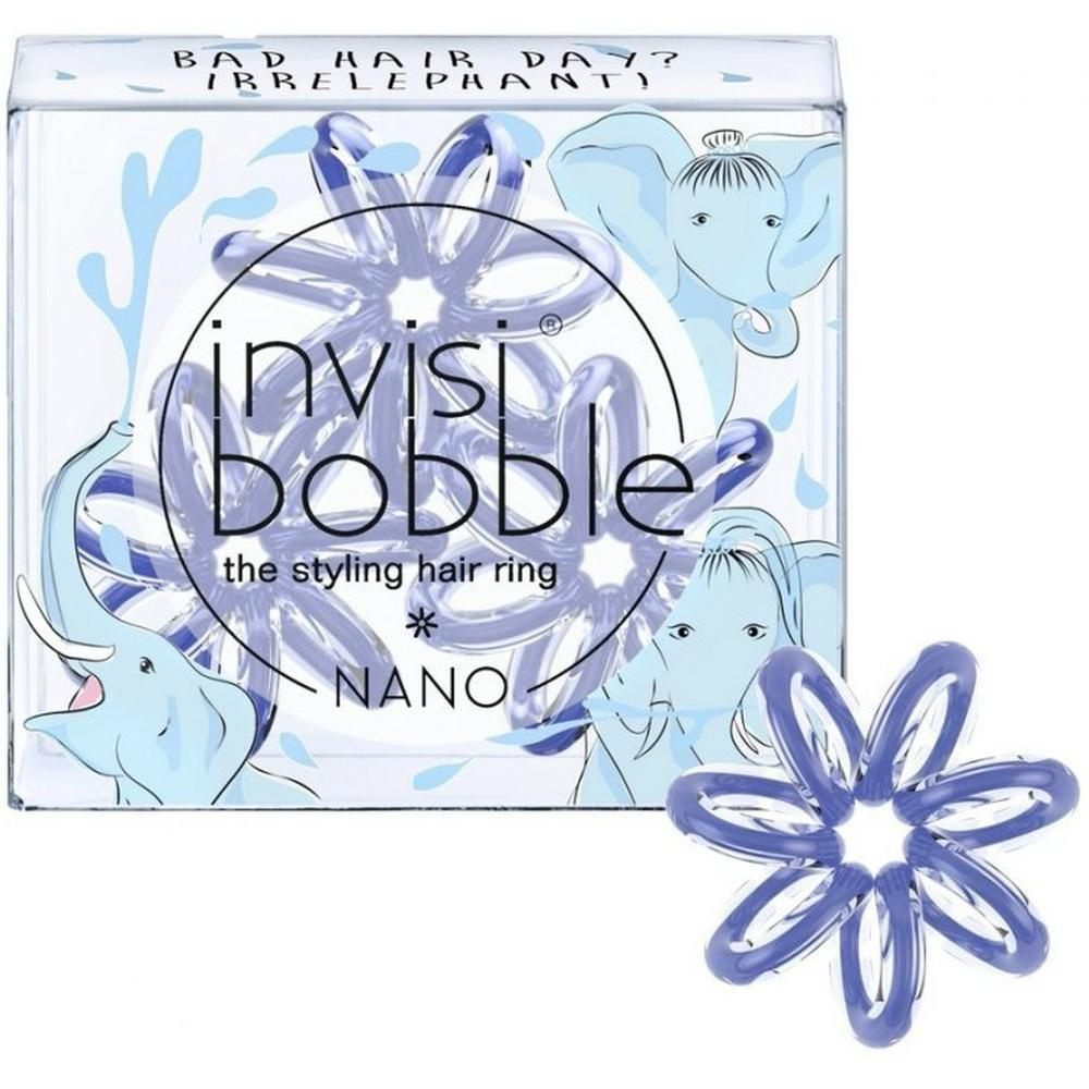 INVISIBOBBLE Резинка-браслет NANO Bad Hair Day? Irrelephant!, 3 шт. #1