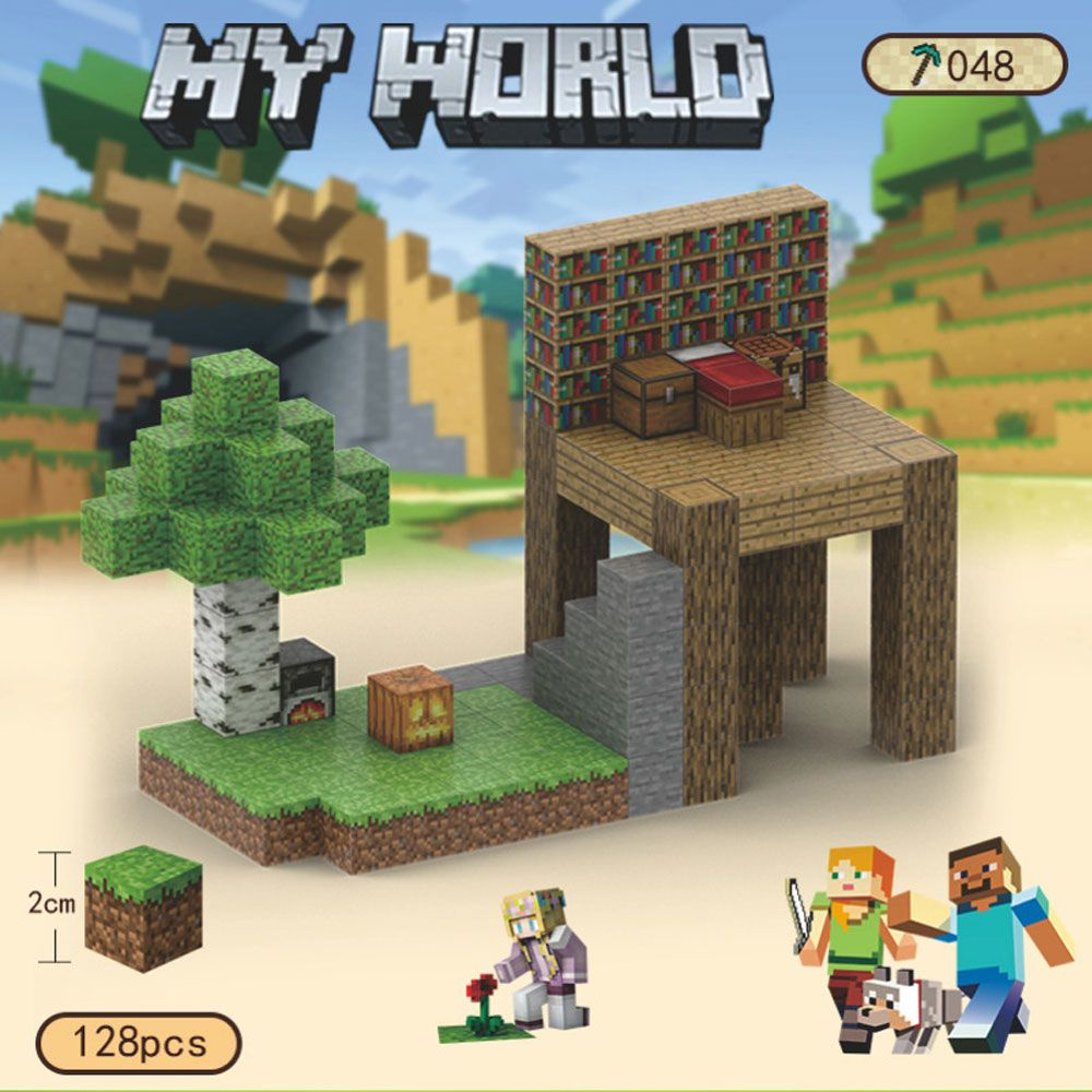 Магнитный Конструктор Майнкрафт набор детали фигурок Игрушка Minecraft My World ,Комплект из магнитных #1