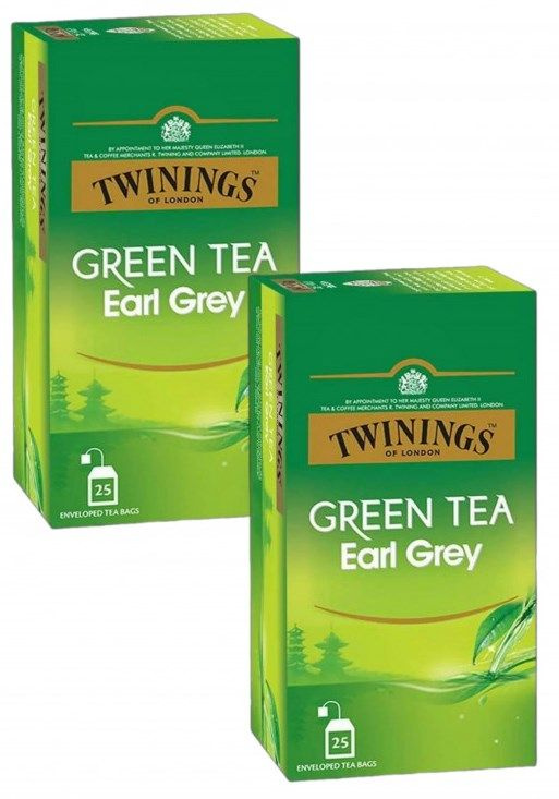 Twinings Green Tea Earl Grey 1.6г x 25 пак зеленый чай (упаковка 2 шт) #1