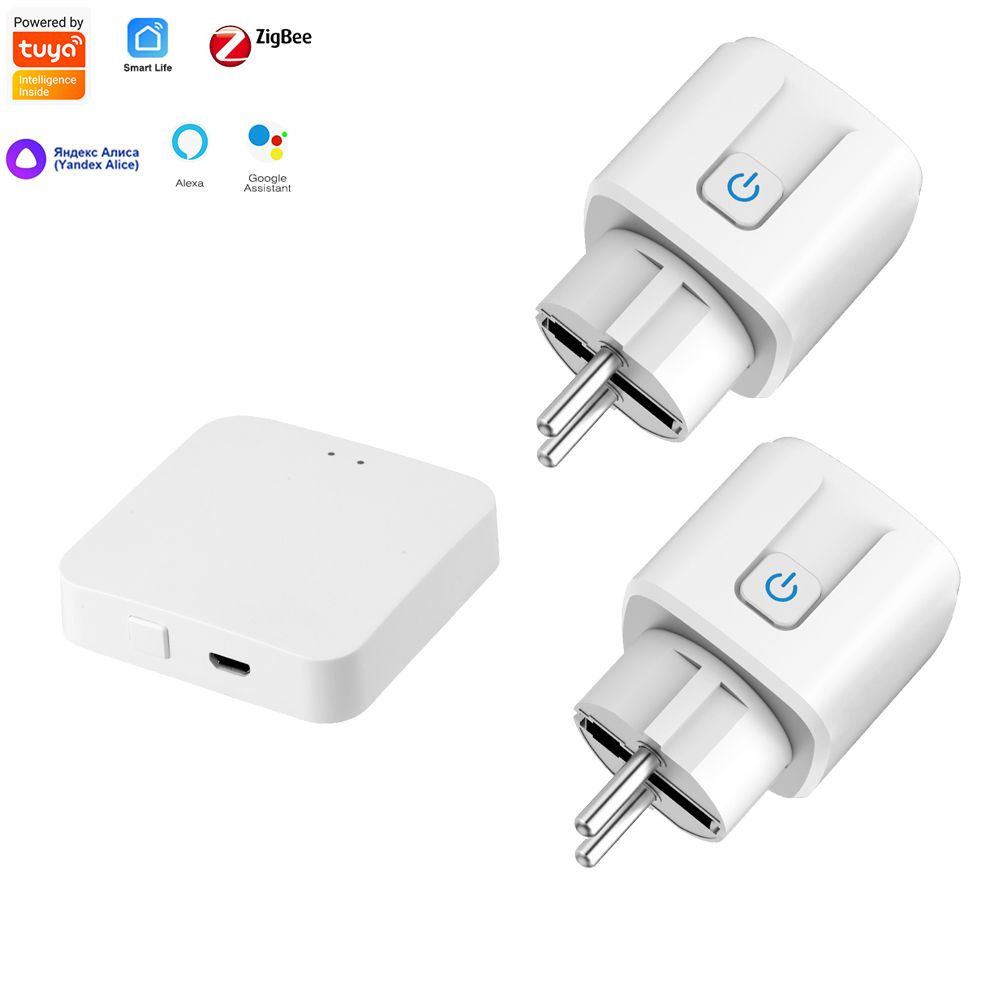 SIXWGH Zigbee Smart EU Plug для Tuya умный дом, автоматизация  синхронизации, монитор мощности, умная розетка, поддержка Google Home Alexa  - купить по низкой цене в интернет-магазине OZON (1383256566)