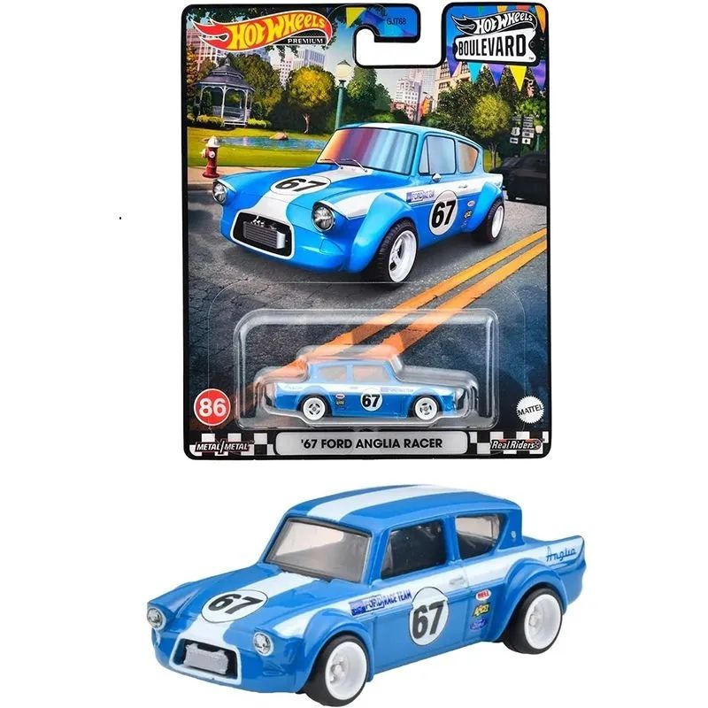 Машинка Hot Wheels коллекционная GJT68 67 FORD ANGLIA RACER #1