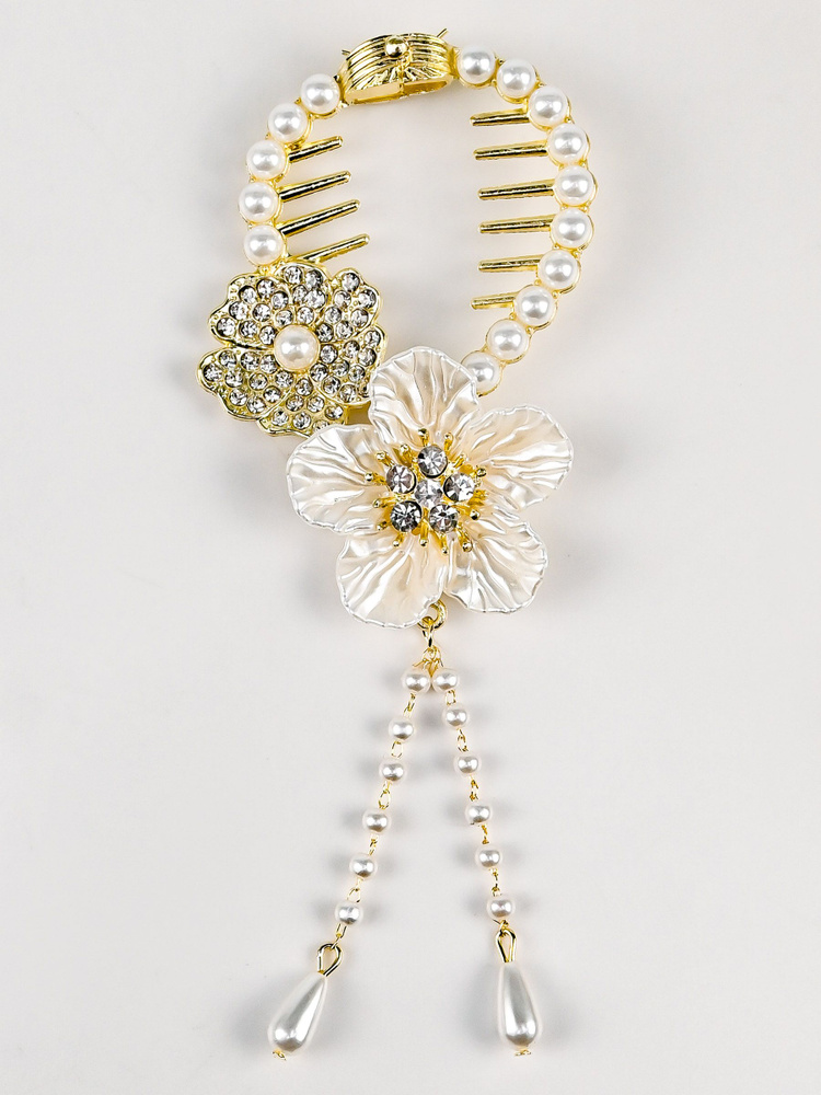 Красивая заколка украшения для пучка волос с цепочкой и крыльями со ...