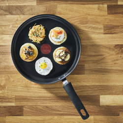 Блинная сковорода 27 см Tefal Chef Club E2360074, с индикатором температуры, с антипригарным покрытием, для газовых, электрических и индукционных плит Сковороды с антипригарным покрытием