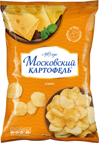 Картофель Московский хруст. со вкусом сыра 70 г/12 уп в кор МК (7мес ...