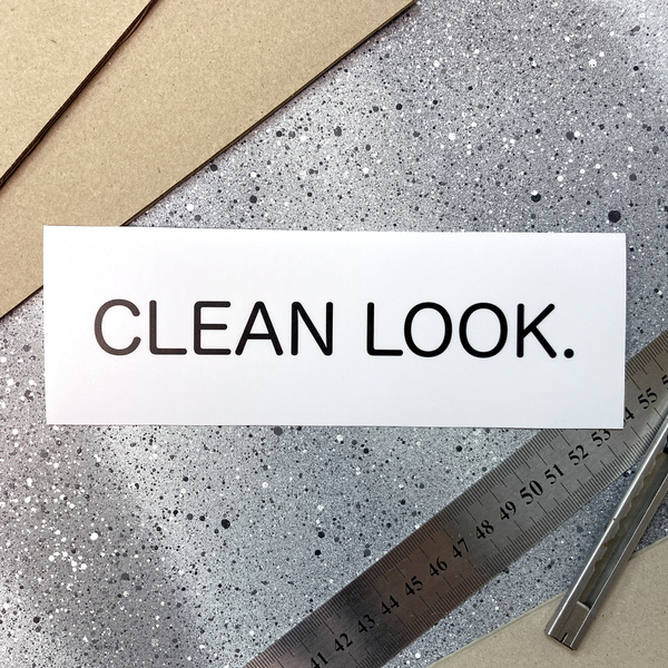 Clean Look Sticker Наклейки на авто, JDM slap sticker, Clean look , 19x6.5 купить на OZON ...