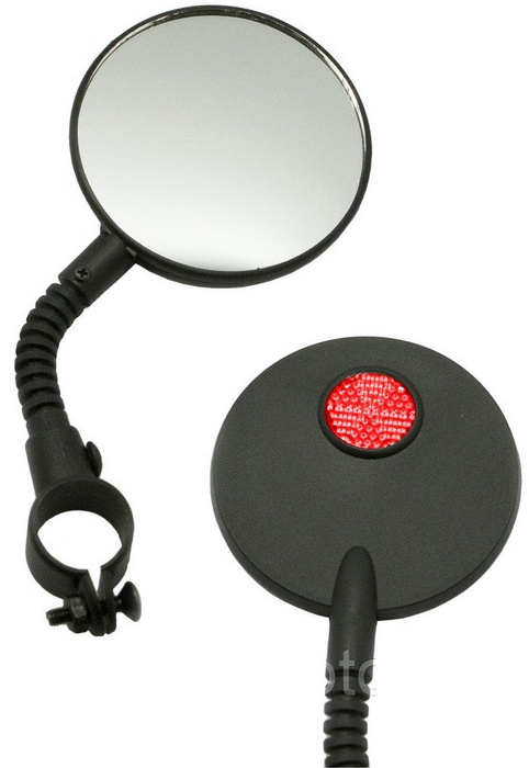 Зеркало детское для велосипеда JY-3A круглое с катафотом / зеркало ...