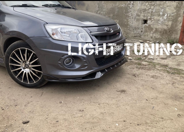 Сплиттер Губа Барс для Лада Гранта Спорт на передний бампер купить по ...