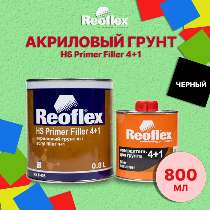 Весовые мереи грунта reoflex hs primer filler 4+1. Грунт для пластика паста. Reoflex hs primer filler 4+1. Акриловый грунт реофлекс. Реофлекс грунт акриловый 4+1.