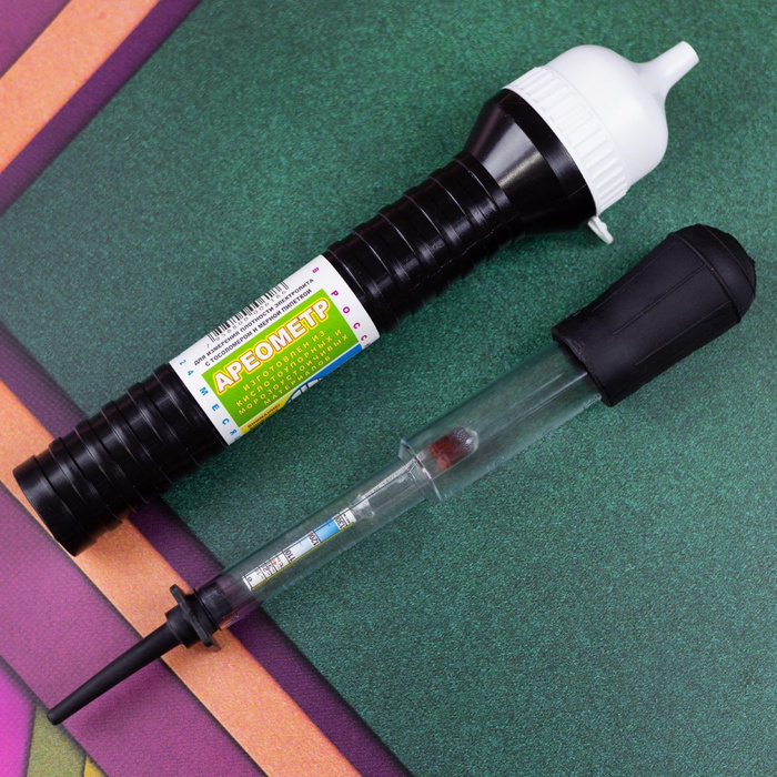 Ареометр для электролита и тосола FIRE TIGER черно белый / Тестер ...