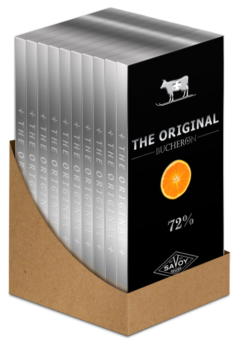 Шоколад Bucheron THE ORIGINAL горький с кусочками апельсина, 90 г, 10 ...