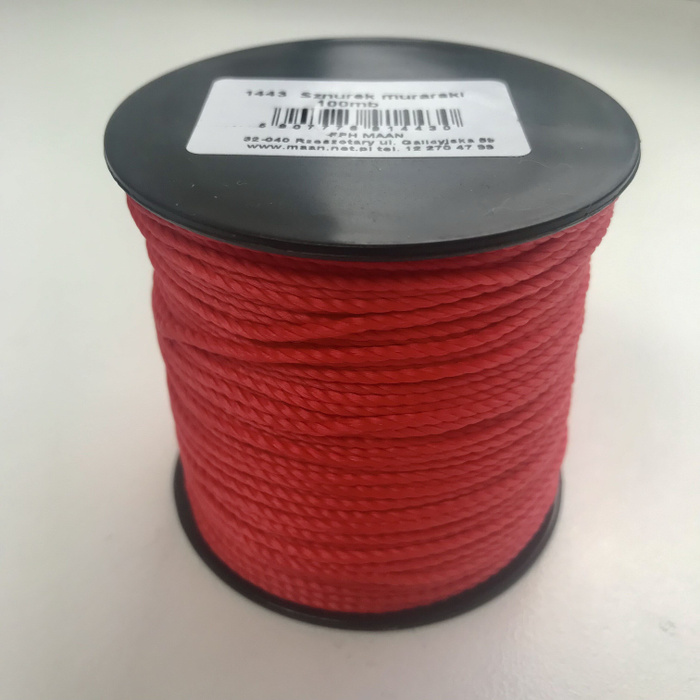 Шнур каменщика красный 1,7 мм х 100 м, MAAN - купить с доставкой по ...