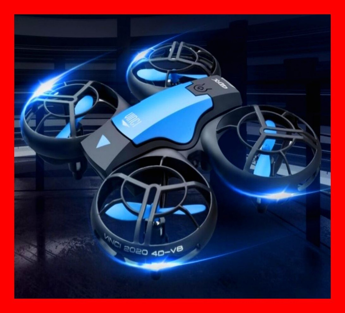 Дрон Квадрокоптер V8 с Камерой 4К. Умный Виртуоз. 2 Аккумулятора ...