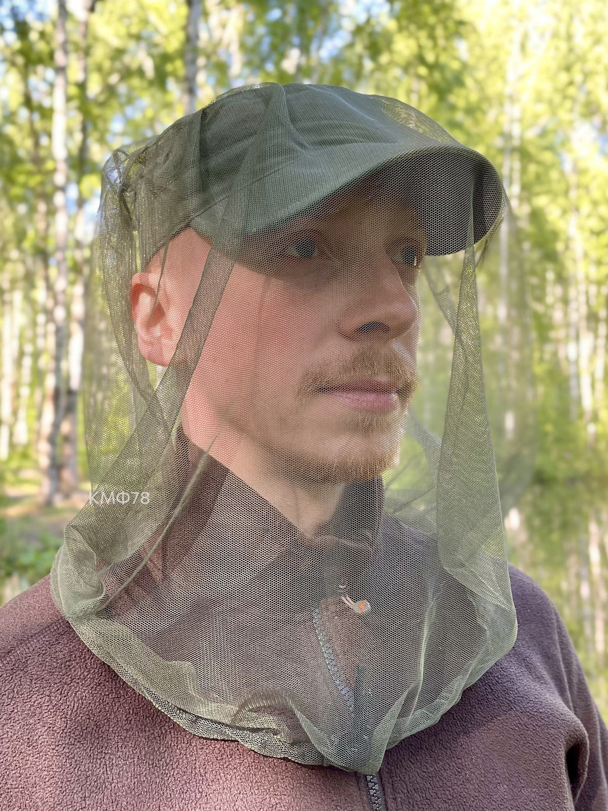 Москитная сетка на голову КМФ78 Накомарник,зеленый 4 шт. купить на OZON ...